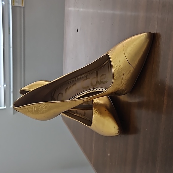 Sam Edelman Shoes - Sam Edelman Gold Stiletto Pumps